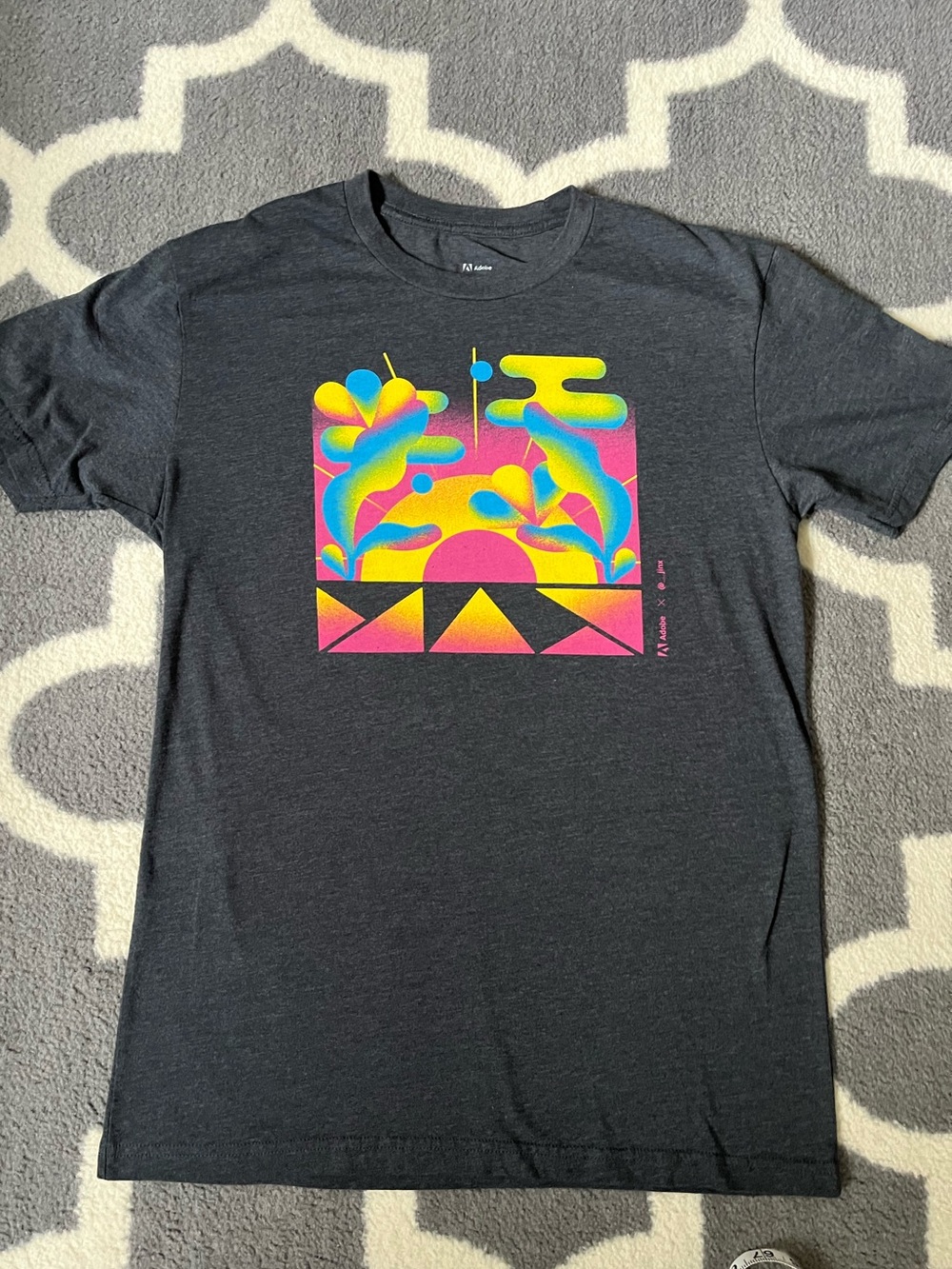 Adobe x Junx Neon Sunset Graphic tshirt - super soft - Picture 2 of 7